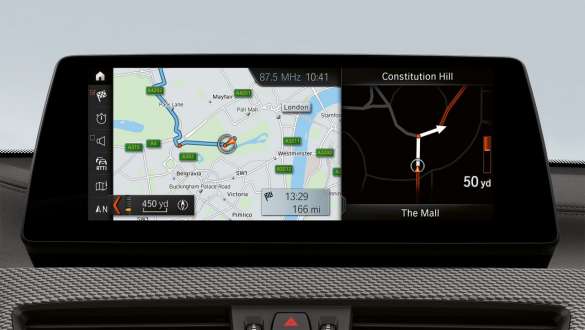 Navigacijos sistema <i>Navigation Plus</i>, BMW X2 M35i (F39) Navigacijos sistema <i>Navigation Plus,</i> BMW X2 M35i (F39) interjeras